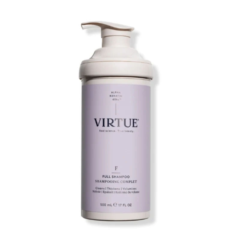 [Self-operated] VIRTUE Revitalizing & Volumizing Shampoo 500ml (USA) - Strengthens Keratin, Prevents Breakage, Removes Oil, Adds Fluid and High Crown