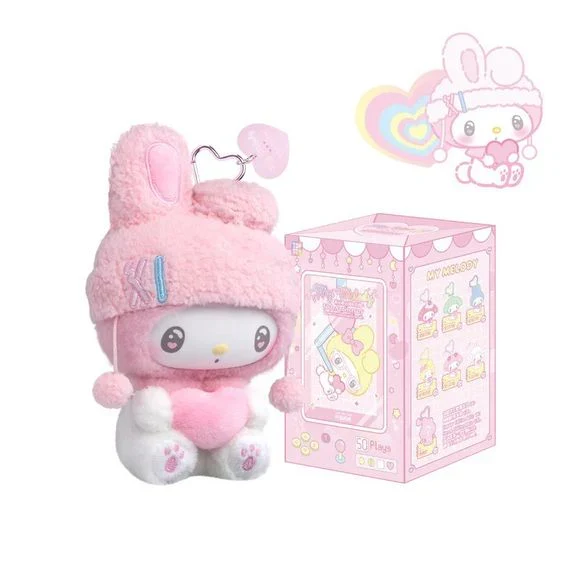 [Self-operated] China TOP TOY Sanrio My Melody 50th Anniversary Milk Candy Series Vinyl Plush Keychain Blind Box (1 piece, random shipping) My Melody Blind Box Birthday Gift Plush Toy