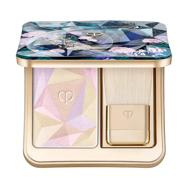 [Self-operated] Clé de Peau Beauté (CPB) Japan Domestic Version 2025 Christmas Limited Edition Dreamy Journey Highlighter Palette #110 Radiant Peafowl 10g Brightening and Softening Setting Powder Concealing Brightening Gloss