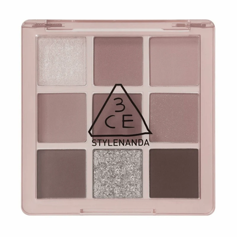 [Self-operated] 3CE MOOD RECIPE 9-color multi-functional eyeshadow palette (8g) #A Shy Ash (Dune Grey Pink, slightly spicy, sweet, cool, matte, fine shimmer, long-lasting, highly pigmented, Korean limited edition, same style as used by K-pop girl group Mini)