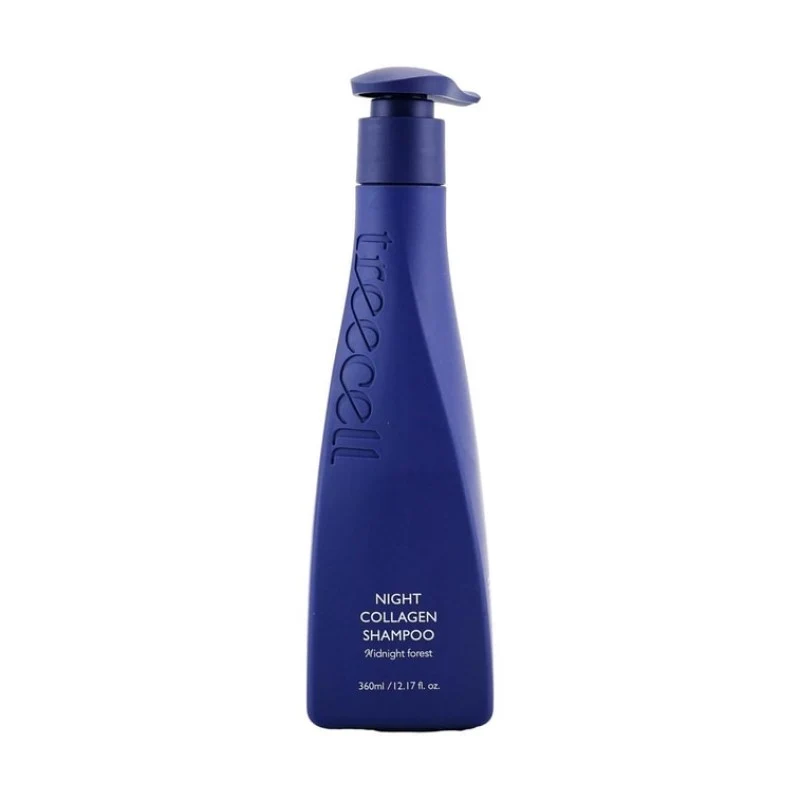 [Self-operated] Korean TREECELL Midnight Forest Shampoo, Low Molecular Weight Collagen, 360ml. Long-lasting oil control, deep cleansing, scalp elasticity, moisturizing, soothing, improves hair loss and dandruff, specially formulated for soothing scalp.