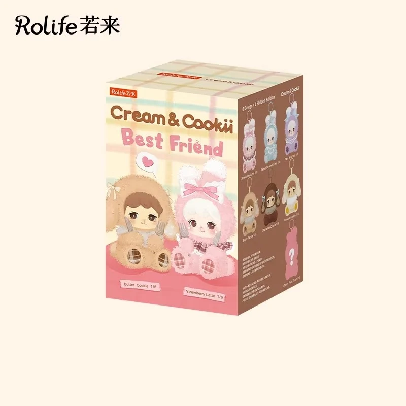 [Self-operated] Rolife Best Friend Snow Top Cookies with Series Blind Box Plush Keychain (Random Blind Box, 1 piece per box) - Keychain, Bag Charm, Clothing Accessory, Birthday Gift