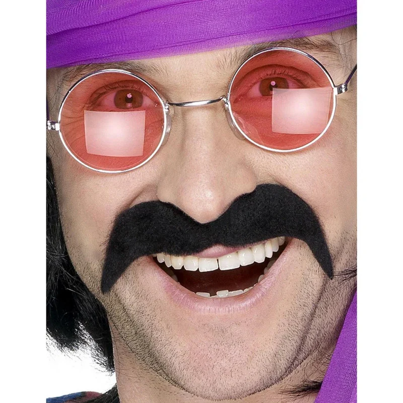 Schwarzer Hippie-Bart