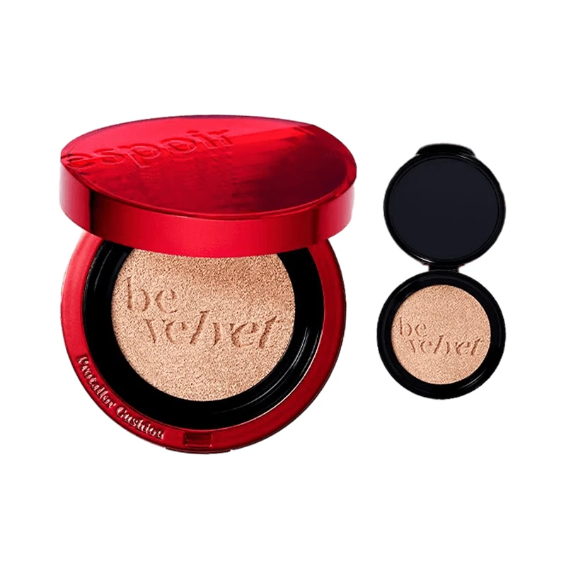 [Self-operated] ESPOIR Korean Red Velvet Cushion (with refill) #20 Vanilla Ivory SPF34 PA++ 13g*2 Soft Focus Red Cushion BB Cream Oil Control Moisturizing Long-Lasting Foundation Suitable for Sensitive Skin
