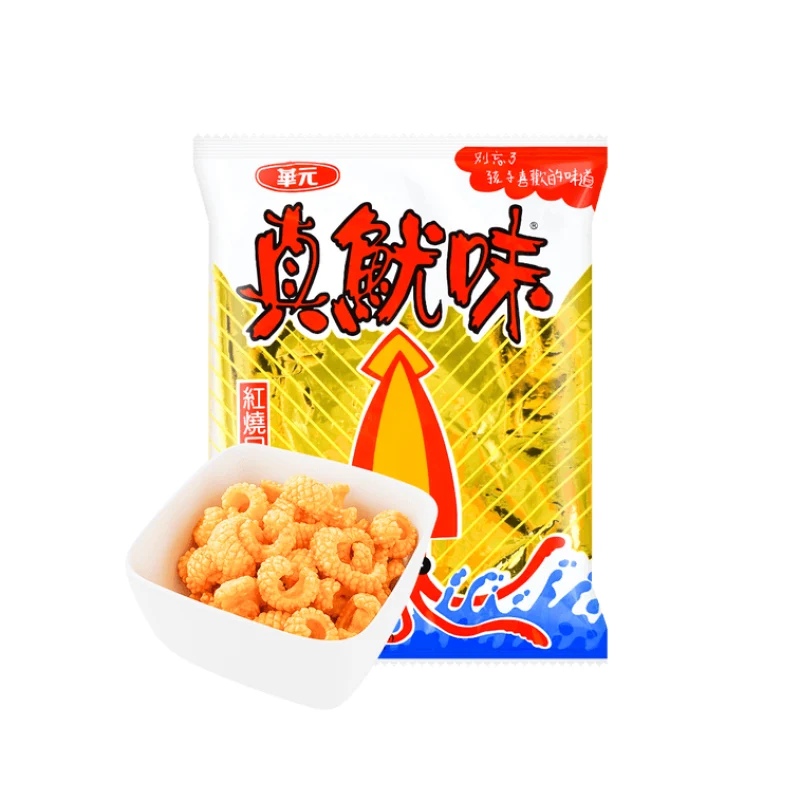 [Self-operated] China Huayuan Zhenyouwei Puffed Snacks, Braised Flavor, 50g, Crispy Potato Chips, Casual Snack