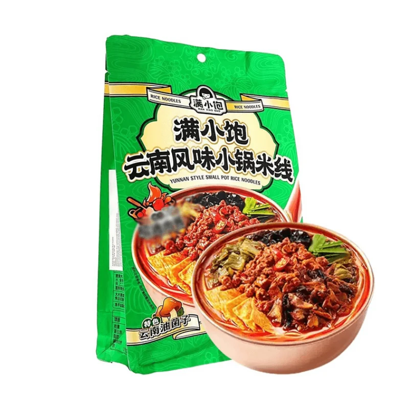[Self-operated] Man Xiaobao Yunnan-style Small Pot Rice Noodles, Authentic Rice Noodles, Instant Food, 287.4g, Spicy and Sour, Instant Food, Spicy and Sour Rice Noodles, Ramen, Thick Soup, Instant Noodles, Late Night Snack