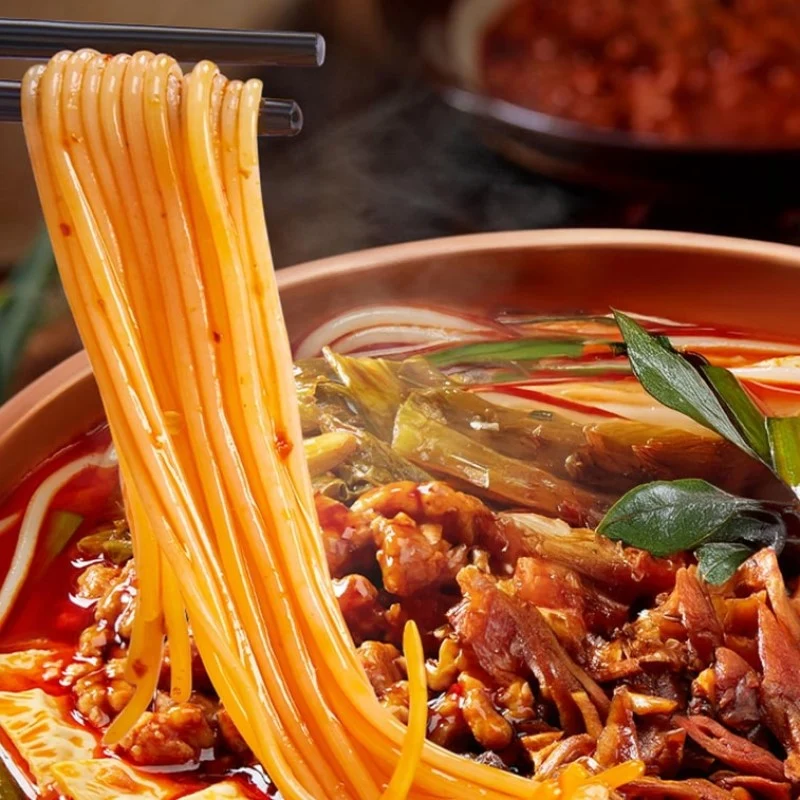 [Self-operated] Man Xiaobao Yunnan-style Small Pot Rice Noodles, Authentic Rice Noodles, Instant Food, 287.4g, Spicy and Sour, Instant Food, Spicy and Sour Rice Noodles, Ramen, Thick Soup, Instant Noodles, Late Night Snack
