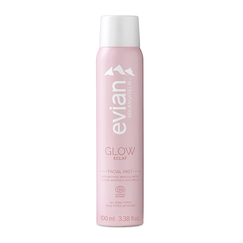 [Self-operated] Evian Glow Crystal Spray 100ml (France) - 24-hour moisturizing to lock in radiant skin.