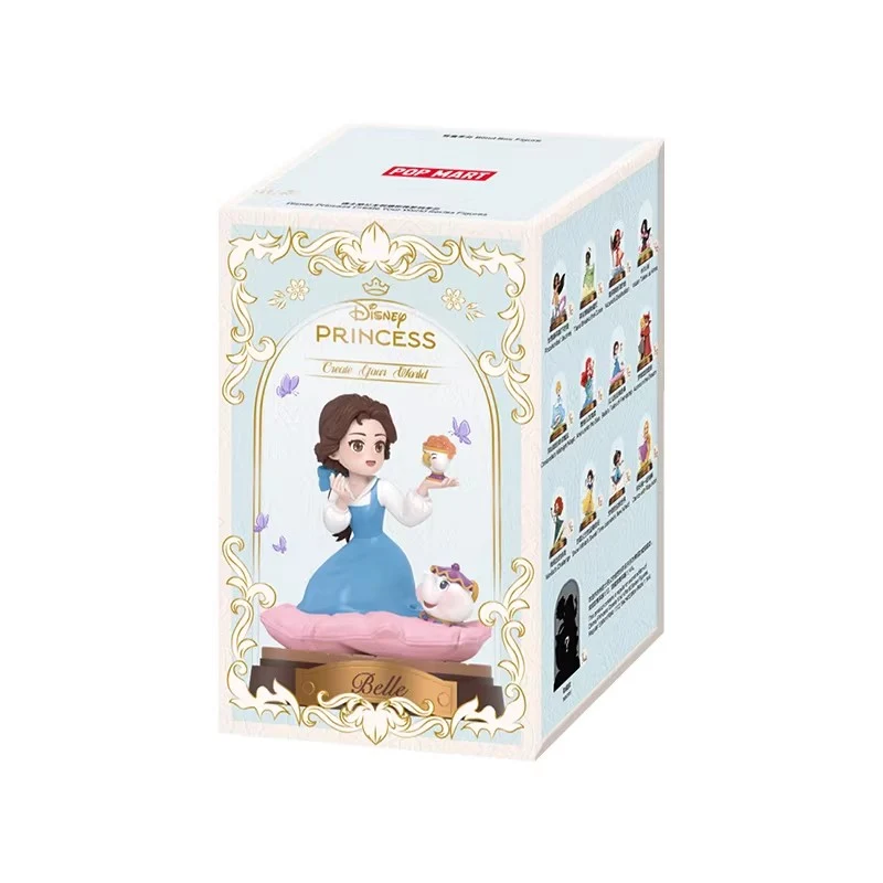[Self-operated] China POP MART Disney Princess Creative World Series Collectible Figures Blind Box (1 box) - Girl Doll Figurine Ornament - Birthday Gift (Random Shipping)
