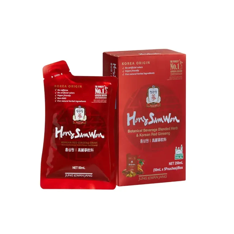 [Self-operated] Korean JUNGKWANJANG 6-Year-Old Korean Ginseng Nourishing and Beautifying Drink, a must-have for office workers to replenish Qi and blood, 50ml*10 sachets