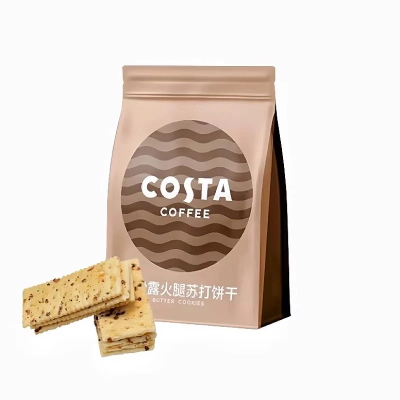 [Self-operated] COSTA Black Truffle Ham Soda Crackers (135g) - Salty, Crispy, Lightly Salty, Not Greasy - Office Snack