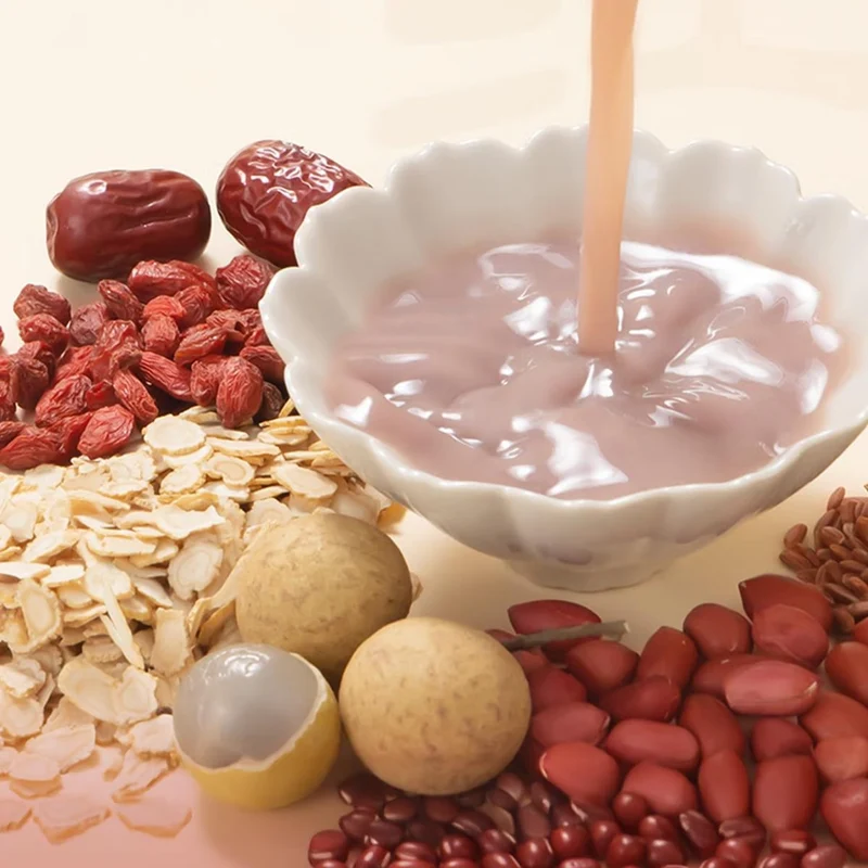 [Self-operated] China Six Nourishing Jade Spirit Five Red Drink Grain Beverage 230g Nutritious Five Red Ingredients, Low Sugar, Low Fat, Low Calorie Chinese Health Drink