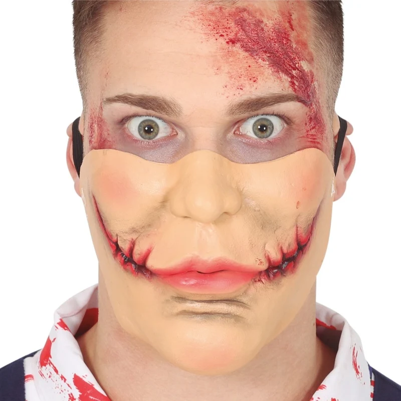 Mörder-Latex-Halbmaske