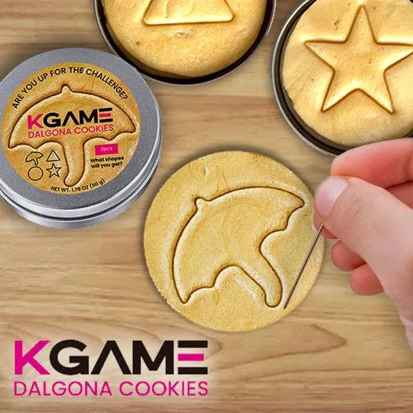 [Self-operated] KGAME Dalgona Squid Game 2-pack Cookies in Tin Box - Popular Season 1