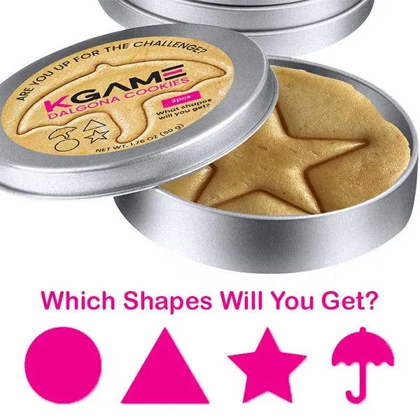 [Self-operated] KGAME Dalgona Squid Game 2-pack Cookies in Tin Box - Popular Season 1