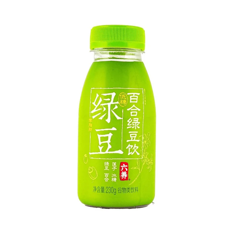 [Self-operated] China Six Nourishing Lily Mung Bean Drink, Mung Bean Soup, Grain Beverage 230g, Low Sugar, 0 Fat, Clean Ingredients, DIY Mung Bean Smoothie/Ice Cream