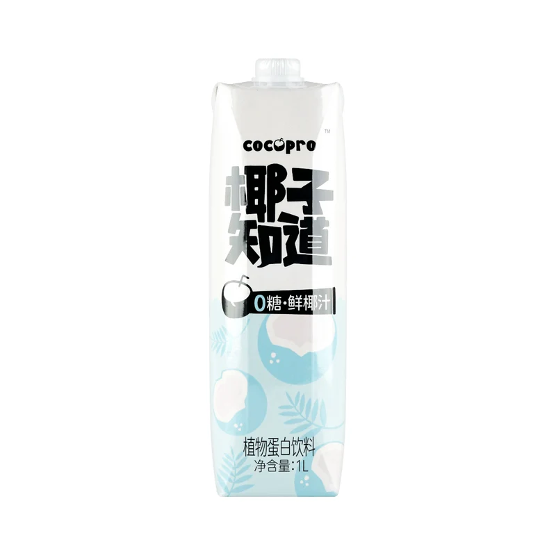 [Self-operated] China Coconut Knows Fresh Coconut Juice, Sugar-Free Coconut Milk Beverage, Original Flavor, 1L Sharing Pack, Plant-Based Protein Beverage, Summer Drink, Fresh Coconut Latte