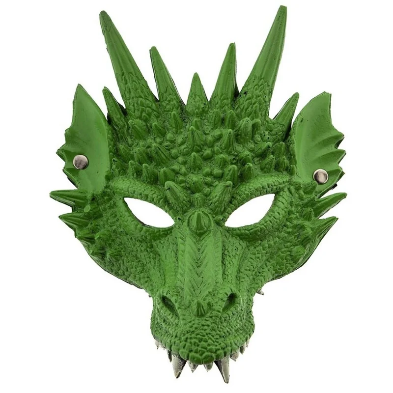 Grüner Drache Maske