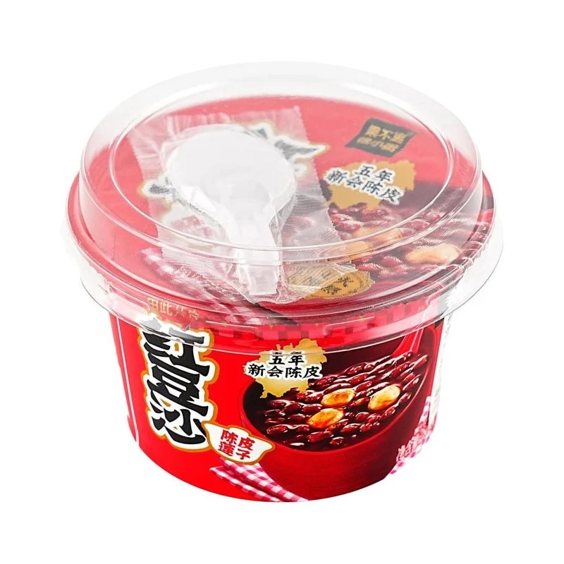 [Self-operated] Chinese Fruits with Tangerine Peel, Lotus Seeds, and Red Bean Paste 280g - Ready-to-eat Dessert, Meal Replacement Porridge, Breakfast, Quick-cooking, Nutritious and Absorbable