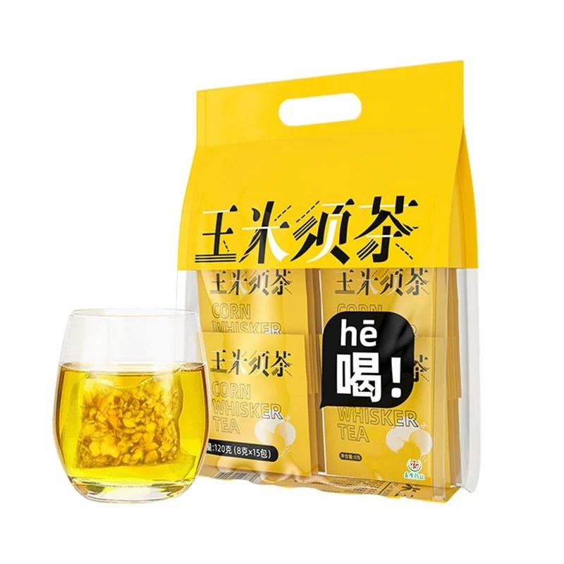 [Self-operated] Baiyun Mountain Corn Silk Tea (8g x 15 packets) - Easily relieves greasiness, prevents water retention, enjoy your food without gaining weight, say goodbye to dampness, perfect for those who stay up late or sit for long periods. 0 calories, 0 fat, 0 sugar. Individually packaged health tea bags.