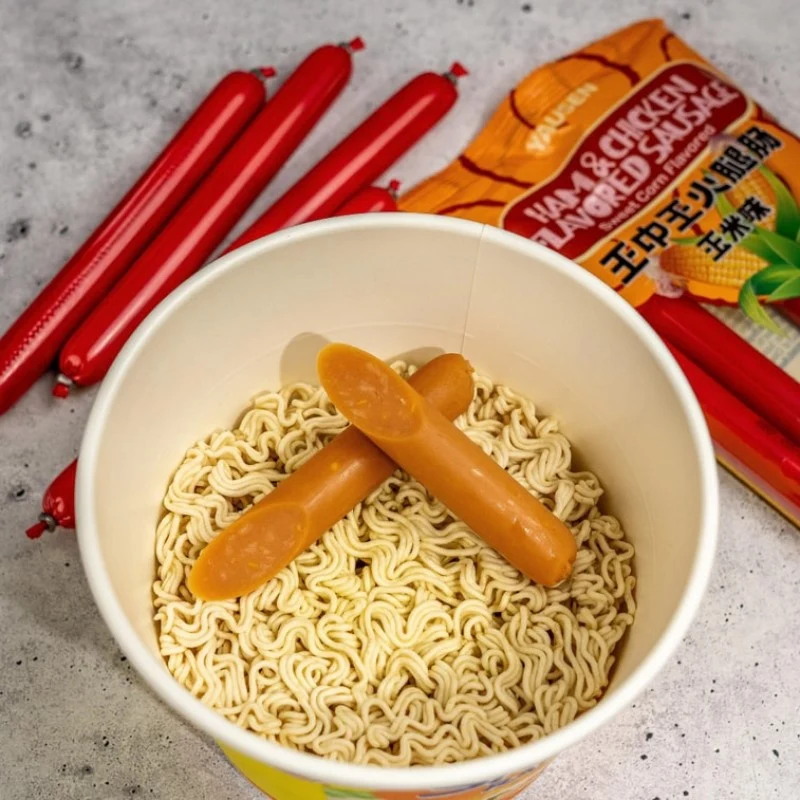 [Self-operated] YAUSEN Wangzhongwang Ham Sausage (331g), USDA certified, perfect for late-night snacks, instant noodles, and casual food.
