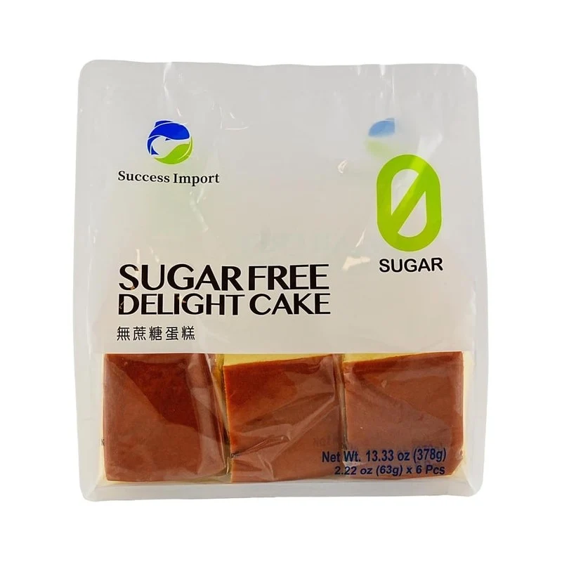 [Self-operated] Xingsheng Sugar-Free Cake (6 pieces, 378g) - Rich Egg Flavor, Soft and Fluffy, Perfect for Afternoon Tea, Nutritious Breakfast, or Leisure Snack