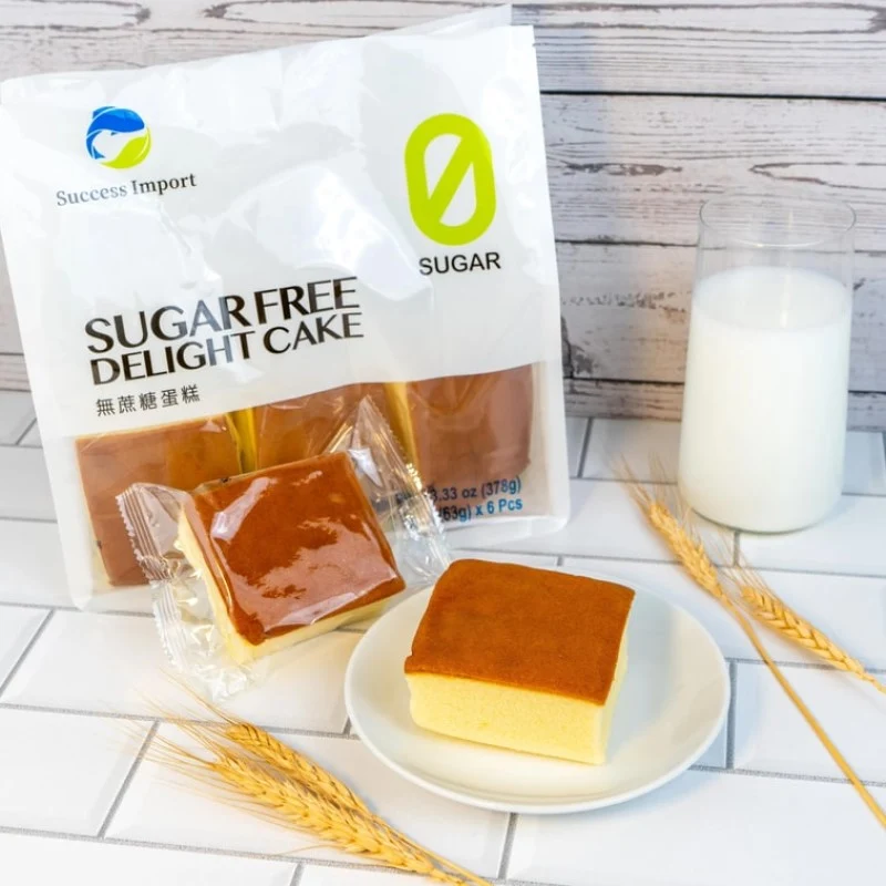 [Self-operated] Xingsheng Sugar-Free Cake (6 pieces, 378g) - Rich Egg Flavor, Soft and Fluffy, Perfect for Afternoon Tea, Nutritious Breakfast, or Leisure Snack