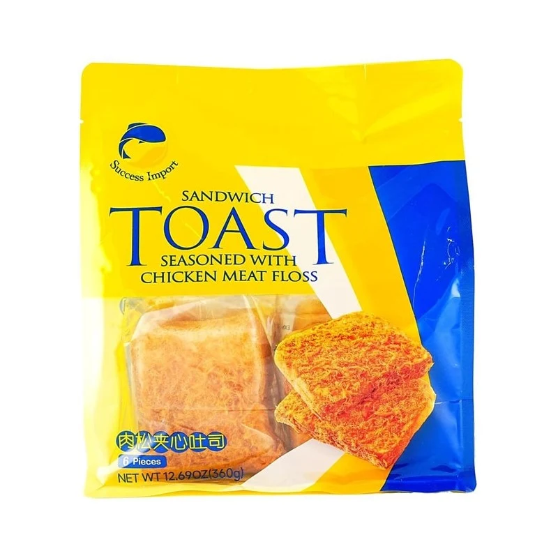 [Self-operated] Xingsheng Pork Floss Sandwich Toast (6 slices, 360g) - Soft, fluffy, and bursting with filling, perfect for afternoon tea, breakfast, or casual snacks.