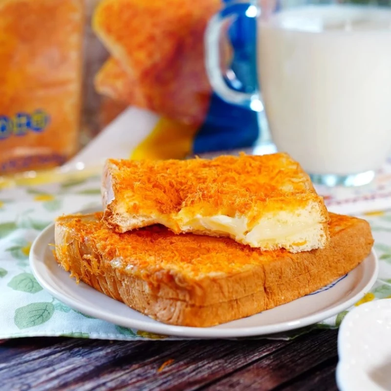[Self-operated] Xingsheng Pork Floss Sandwich Toast (6 slices, 360g) - Soft, fluffy, and bursting with filling, perfect for afternoon tea, breakfast, or casual snacks.