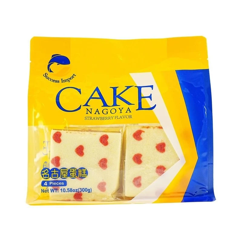 [Self-operated] Xingsheng Nagoya Cake, Strawberry Flavor, 4 cakes (300g each), Rich Egg Flavor, Soft and Fluffy, Afternoon Tea Snack, Nutritious Breakfast, Leisure Snack