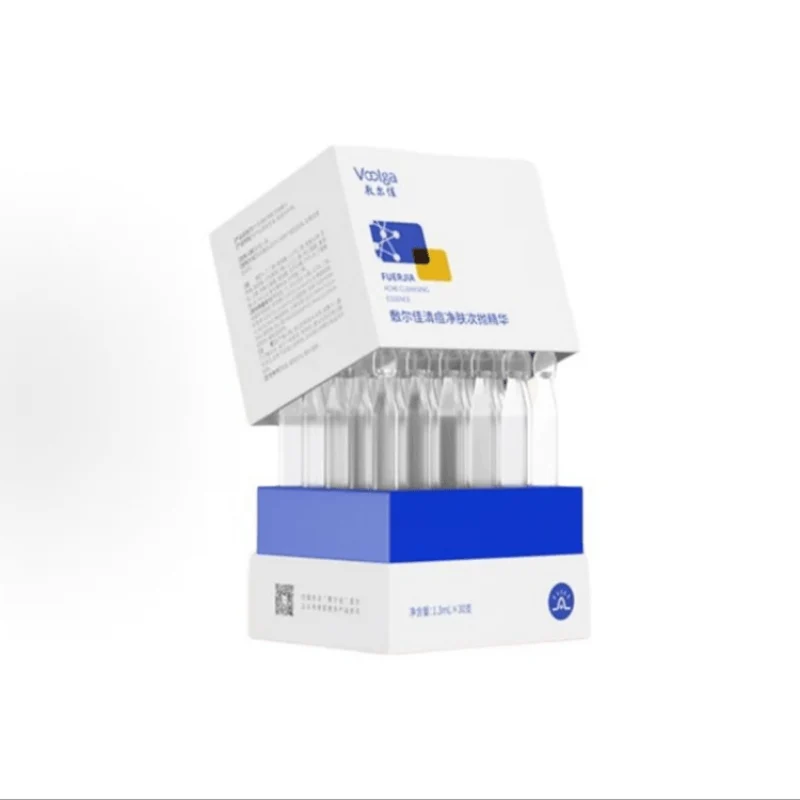 [Self-operated] VOOLGA Acne Clearing and Purifying Single-Use Serum (30 ampoules/box) - Gentle Acne Treatment, Oil Control, Repairing, Medical-Grade Salicylic Acid + Centella Asiatica - Emergency Treatment for Acne-Prone Skin, Fading Acne Scars