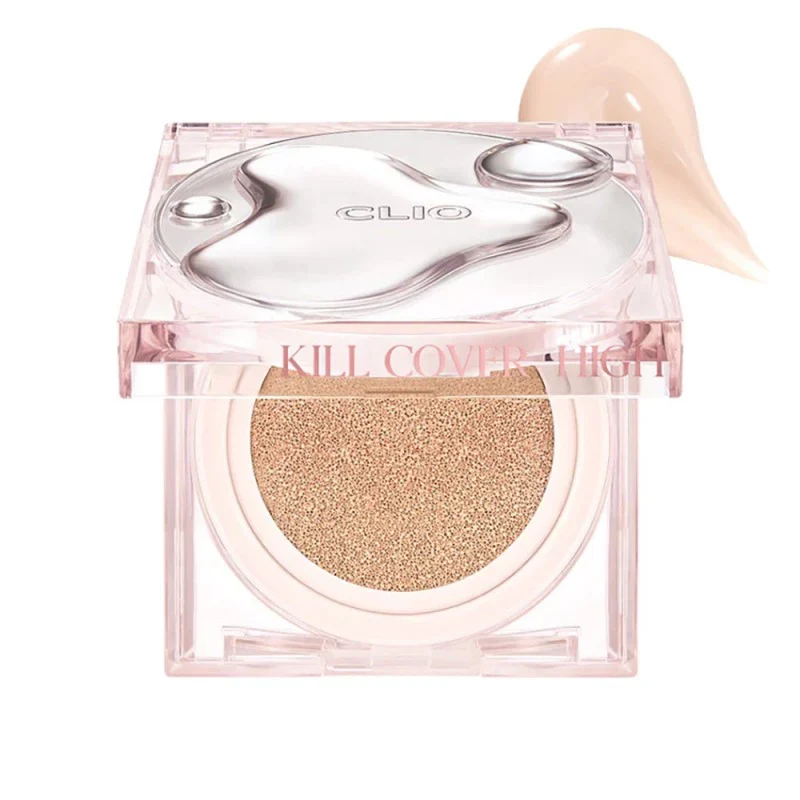 [Self-operated] Korean CLUB CLIO High Glow Cushion Foundation #2-BP Brightening Skin Tone 15g*2 SFP50+ PA+++ Concealing, Moisturizing, Dry Skin Savior, Hydrating, Glowing, Long-lasting