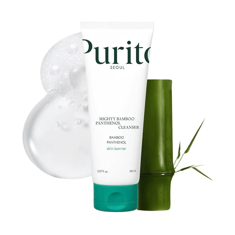 [Self-operated] Korean Purito SEOUL Bamboo Extract Deep Cleansing Amino Acid Facial Wash 150ml, unisex, pore-minimizing, gentle and non-drying.