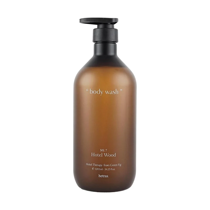 [Self-operated] HETRAS Korean Fragrance Shower Gel No.7 Hotel Wood Scent 1013ml Extra Large Capacity Cleanses, Moisturizes, and Leaves a Long-Lasting Fragrance