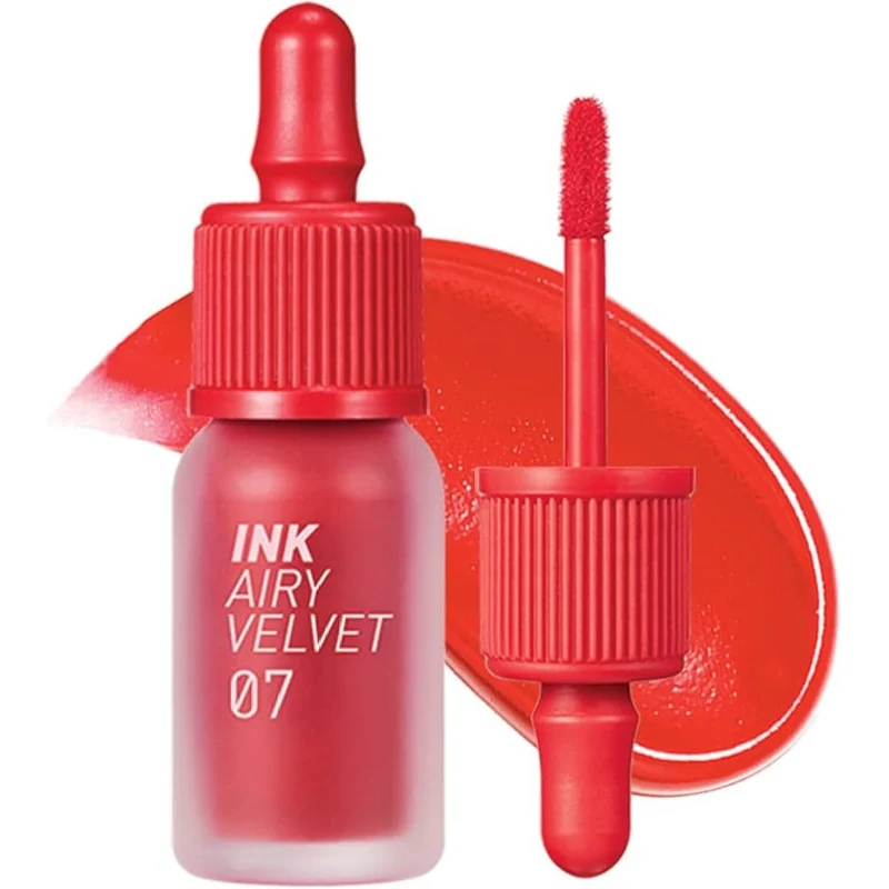 [Self-operated] Korean CLUB CLIO PERIPERA Air Velvet Ink Lip Tint 4g, Long-lasting and Highly Coloring #7 Heart Grapefruit