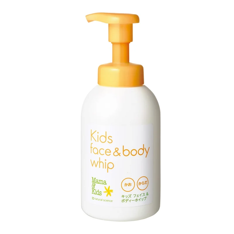 [Self-operated] Mama & Kids Japan New Version Children's Moisturizing Foaming Cleanser 460ml, Mildly Acidic, Low-Irritation, Gentle Amino Acid Facial Cleanser, Foaming Body Wash, Suitable for Face and Body