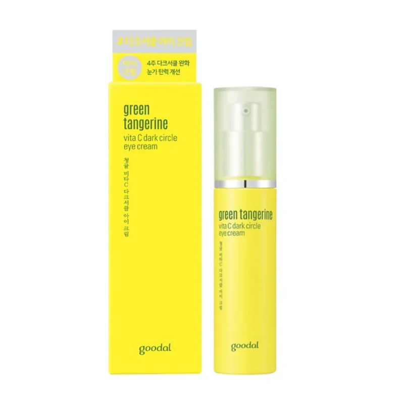 [Self-operated] GOODAL Korea New Version Green Tangerine Vitamin C Revitalizing and Firming Eye Cream 30ml Essence Eye Cream, Eye Serum, Firming and Moisturizing, Fine Lines and Dark Circles