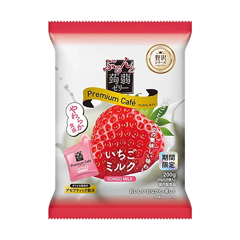 [Self-operated] ORIHIRO Konjac Jelly (Strawberry Milk Flavor) 200g (Soft, Chewy, Low-Calorie, 0-Fat Limited-Time Egg Pudding Healthy Snack)