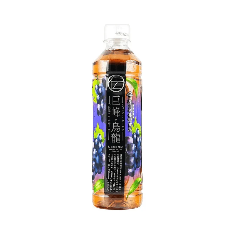 [Self-operated] Kitagawa Hanbei Kyoho Grape Oolong Tea (430ml), a popular drink on Xiaohongshu (Little Red Book) and the same low-sugar fruit tea sold in Hong Kong convenience stores.