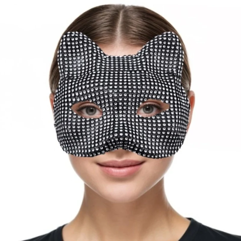 Diamant-Katzenmaske