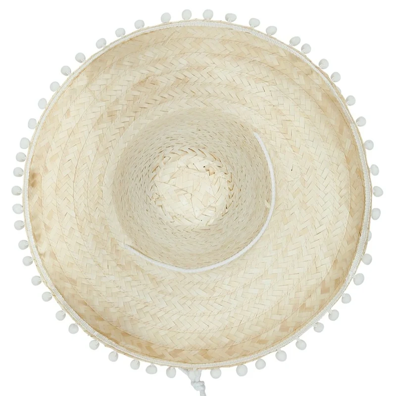 Mexikanischer Strohhut mit Quasten