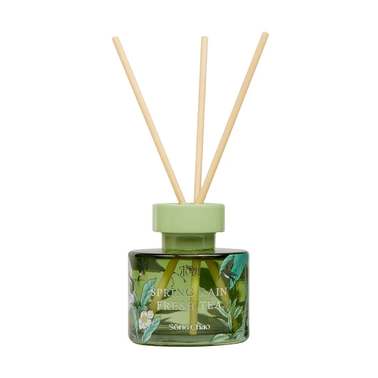 [Self-operated] Song Chao Floral Realm Series Flameless Aromatherapy Spring Rain Tea Scent 120ml Air Freshener Balm Essential Oil Fragrance Flameless Aromatherapy Room Diffuser Air Freshener Fragrance Stick