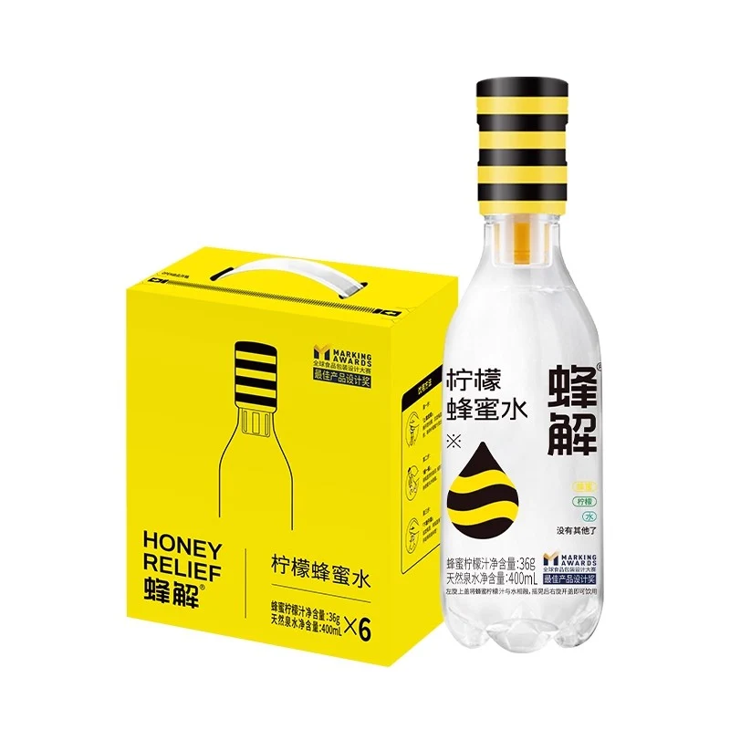 [Self-operated] China Bee Decomposition Lemon Honey Water 436ml/bottle, 0-fat, healthy beverage for hotels, banquets, and business receptions.