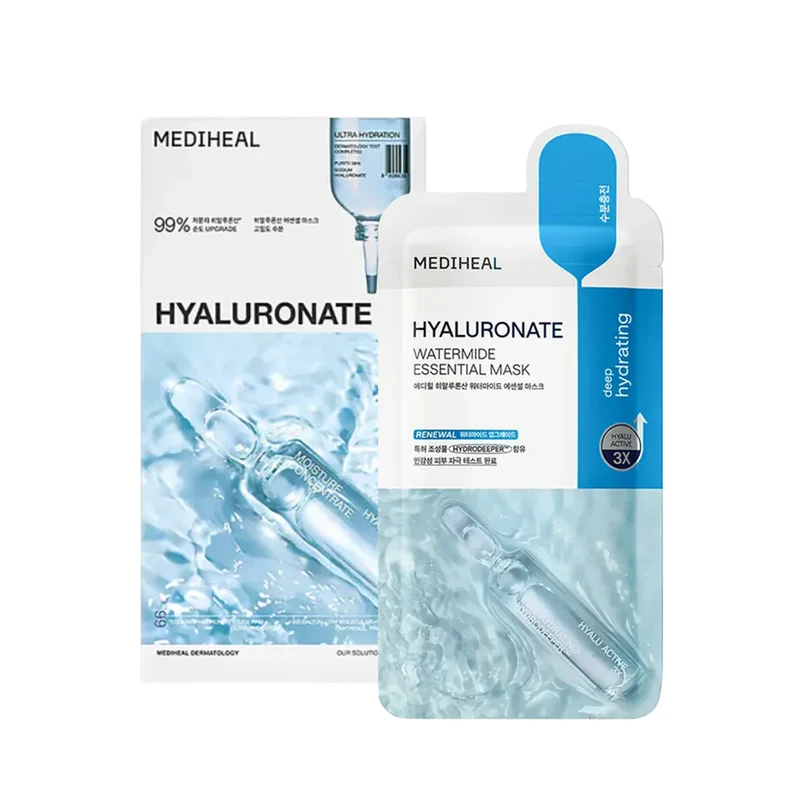 [Self-operated] Korean MEDIHEAL Intensive Hydrating Mask (10 sheets) - New Upgraded Brightening & Moisturizing Hyaluronic Acid Hydrating Mask