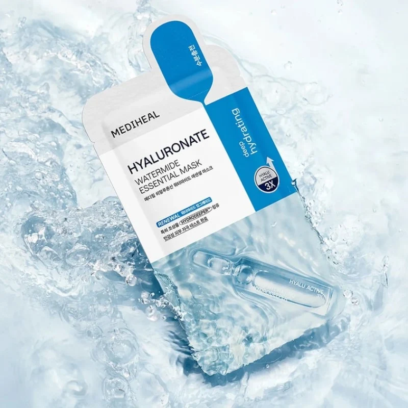 [Self-operated] Korean MEDIHEAL Intensive Hydrating Mask (10 sheets) - New Upgraded Brightening & Moisturizing Hyaluronic Acid Hydrating Mask