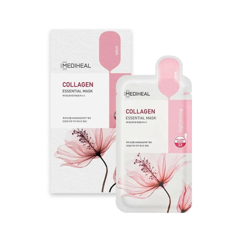 [Self-operated] Korean MEDIHEAL Collagen Elastic Mask (10 sheets) - Hydrating, Firming, Smoothing, Anti-wrinkle