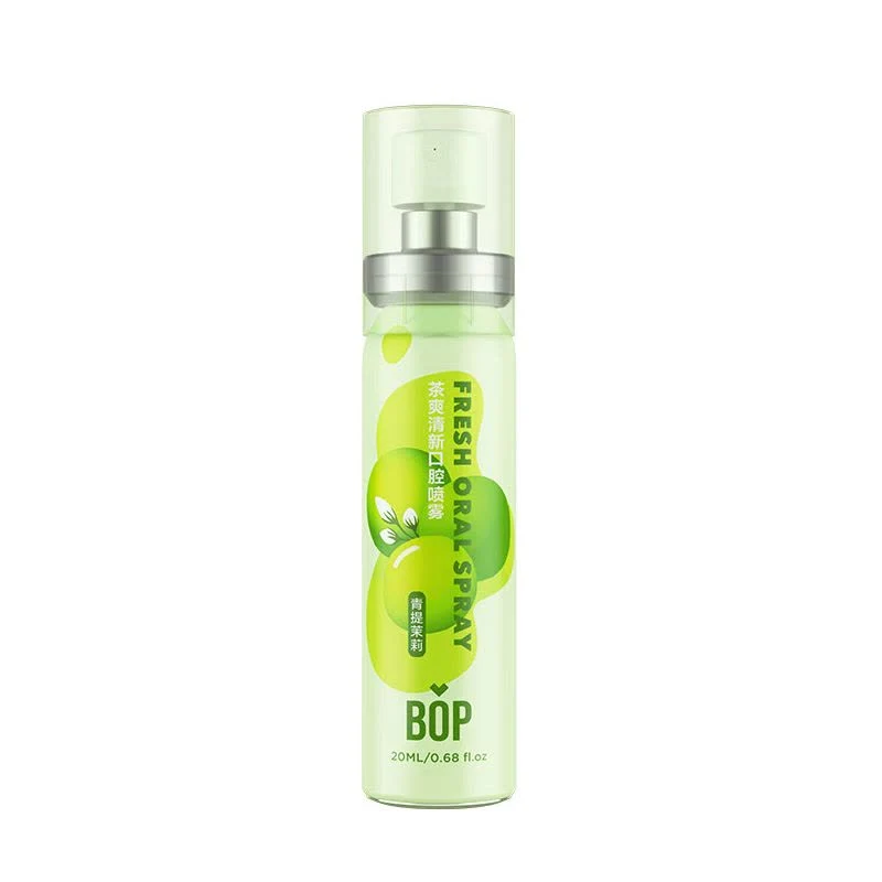 [Self-operated] China BOP Pop Tea Refreshing Oral Spray with Green Grape and Jasmine 20ml Portable Oral Spray for Long-lasting Freshness and Odor Removal