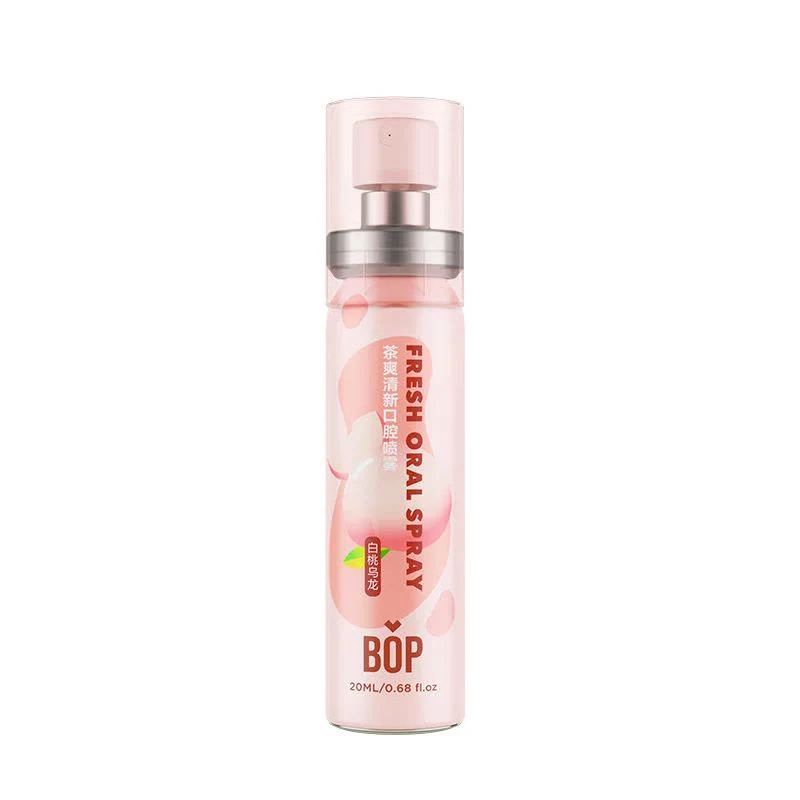 [Self-operated] China BOP Pop Tea Refreshing Oral Spray, White Peach Oolong, 20ml, Portable Mouth Spray, Long-lasting Freshness, Eliminates Odor