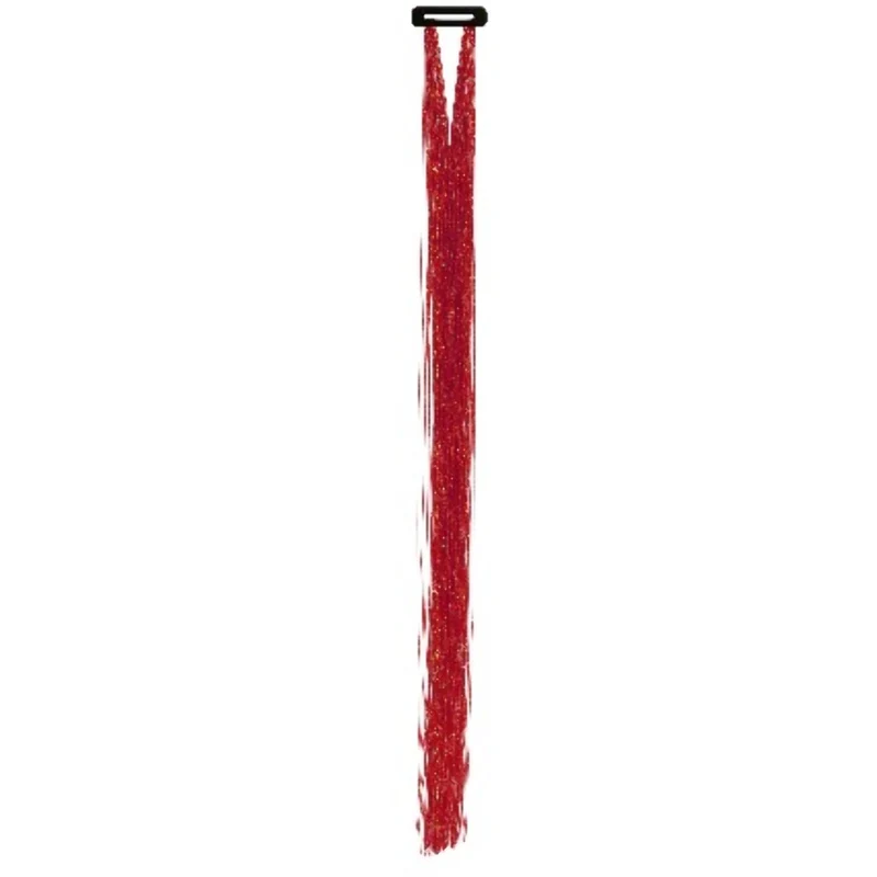 3er-Pack Glänzede Rote Strähnen
