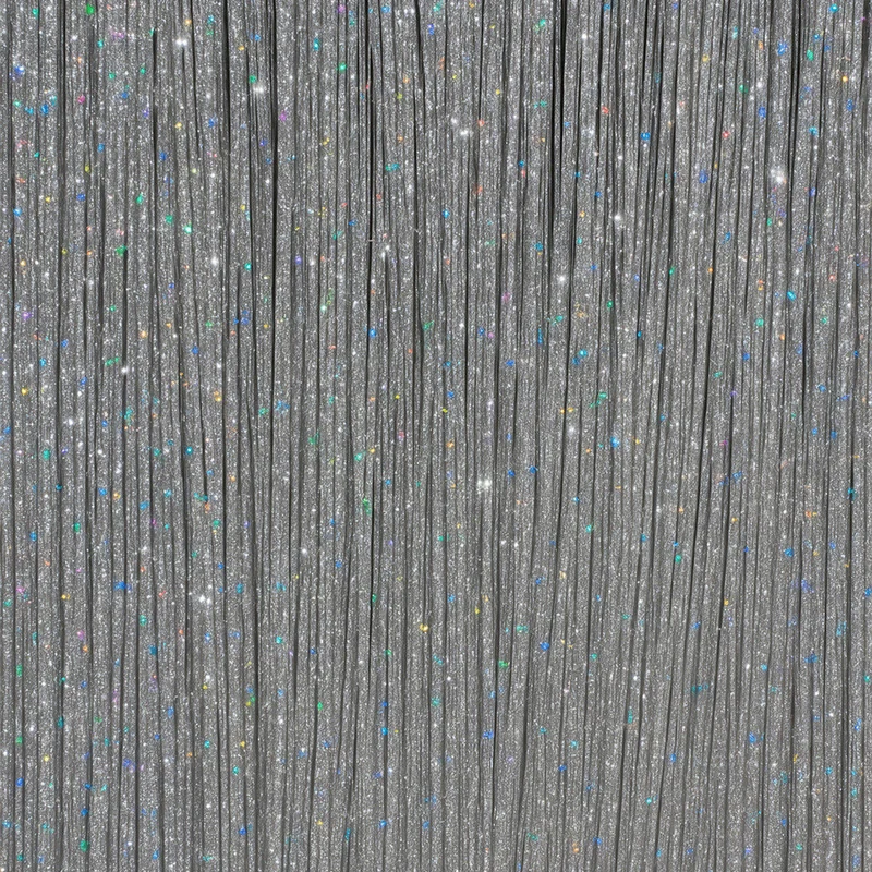 3er-Pack Glänzende Silber Strähnen